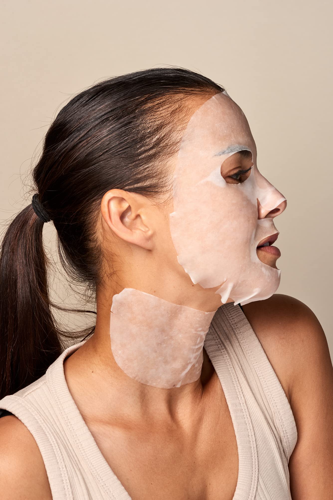 Iroha Mascarilla Tisu Rostro y Cuello Colágeno & Ácido Hialurónico