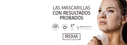 Iroha Mascarilla Tisu Rostro y Cuello Colágeno & Ácido Hialurónico